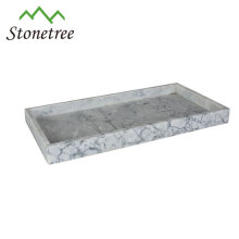 natural white marble tray 26.5x15x4cm